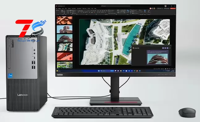 Máy tính để bàn Lenovo ThinkCentre Neo 50t Gen 4 12UB0005VA ( i5-14400/8GB/256GB/Wifi,BT/NO OS/1Yr)